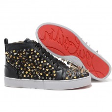 Christian Louboutin Louis Spikes sneakers zwart