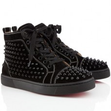 Christian Louboutin Louis Spikes sneakers zwart