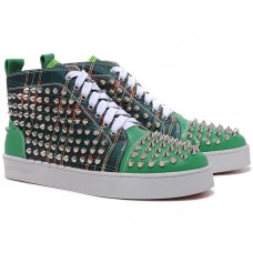 Christian Louboutin Louis Spikes sneakers groen Christian Louboutin Louis Spikes sneakers groen