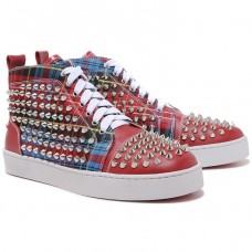 Christian Louboutin Louis Spikes sneakers rood