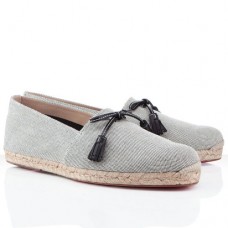 Christian Louboutin Papiounet sandalen in lichtgrijs