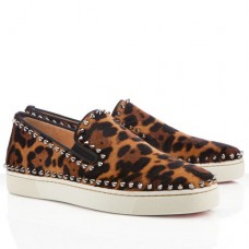 Christian Louboutin Pik Boat Sandalen met Luipaardprint