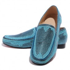 Christian Louboutin Croc Maroc loafers blauw Christian Louboutin Croc Maroc loafers blauw