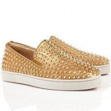 Christian Louboutin Roller Boat Loafers Goud