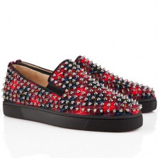 Christian Louboutin Roller Boat Loafers Rood