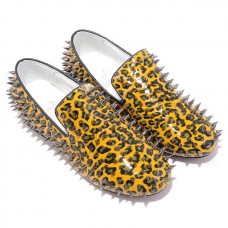 Christian Louboutin Rollerboy Spikes Loafers Goud