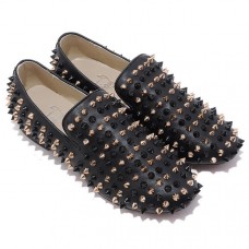 Christian Louboutin Rollerboy Spikes Loafers Zwart