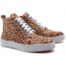 Christian Louboutin Rantus Orlato sneakers met luipaardprint