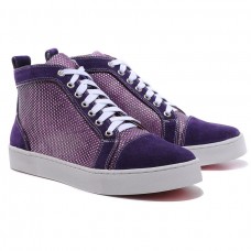 Christian Louboutin Louis sneakers met strasssteentjes Parme