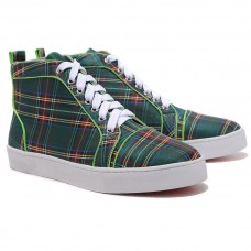 Christian Louboutin Louis Tar Taupe sneakers groen