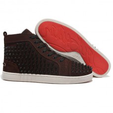 Christian Louboutin Louis Spikes sneakers in bruin
