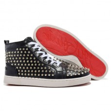 Christian Louboutin Louis Spikes sneakers zwart