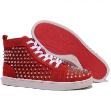 Christian Louboutin Louis Spikes sneakers rood