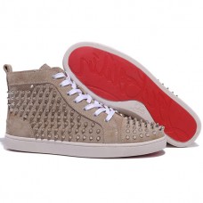 Christian Louboutin Louis Spikes sneakers in taupe