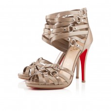 Christian Louboutin Camerona 120mm sandalen in steenkleur Christian Louboutin Camerona 120mm sandalen in steenkleur