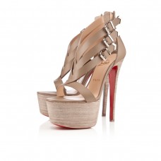 Christian Louboutin Charleze 160mm sandalen in steenkleur Christian Louboutin Charleze 160mm sandalen in steenkleur