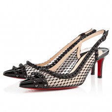 Christian Louboutin Manovra 80mm sandalen zwart