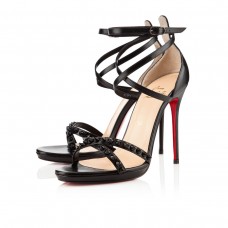 Christian Louboutin Monocronana 120mm sandalen zwart