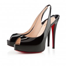 Christian Louboutin Flo 120mm Slingbacks Zwart