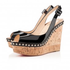 Christian Louboutin Monico sleehakken van 140 mm, zwart Christian Louboutin Monico sleehakken van 140 mm, zwart
