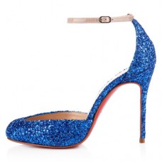 Christian Louboutin Tres Decollete 100mm Pumps Blauw