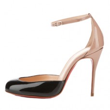 Christian Louboutin Tres Decollete 100mm Pumps Zwart/Nude