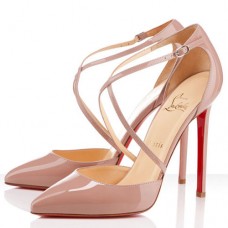 Christian Louboutin Crosspiga 120mm Pumps Nude