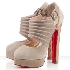 Christian Louboutin Bye Bye pumps van 160 mm in beige