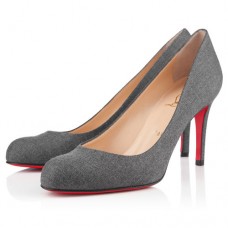 Christian Louboutin Simple 100mm Pumps Grijs