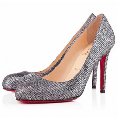 Christian Louboutin Simple 100mm Pumps Zilver