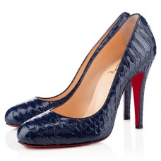 Christian Louboutin Ron Ron 100mm Pumps Marineblauw Christian Louboutin Ron Ron 100mm Pumps Marineblauw