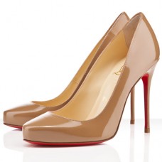 Christian Louboutin Elisa pumps van 100 mm in de kleur Camel