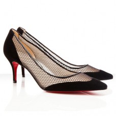 Christian Louboutin Mireille Mesh Pumps 80mm Zwart Christian Louboutin Mireille Mesh Pumps 80mm Zwart