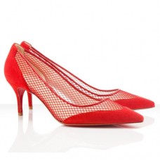 Christian Louboutin Mireille Mesh Pumps 80mm Rood Christian Louboutin Mireille Mesh Pumps 80mm Rood