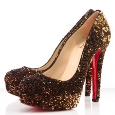 Christian Louboutin Bianca pumps 140 mm goud Christian Louboutin Bianca pumps 140 mm goud