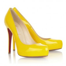 Christian Louboutin Rolando 120mm pumps geel Christian Louboutin Rolando 120mm pumps geel
