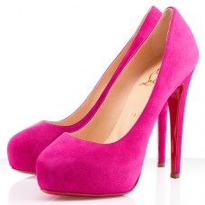 Christian Louboutin Miss Clichy pumps van 140 mm in felroze Christian Louboutin Miss Clichy pumps van 140 mm in felroze