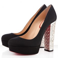 Christian Louboutin Bois Dore pumps 140 mm zwart/zilver Christian Louboutin Bois Dore pumps 140 mm zwart/zilver