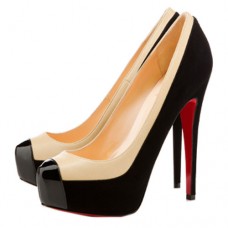 Christian Louboutin Mago Two Tone Pumps 160mm Zwart Christian Louboutin Mago Two Tone Pumps 160mm Zwart