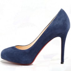 Christian Louboutin New Declic 120mm Pumps Marineblauw Christian Louboutin New Declic 120mm Pumps Marineblauw