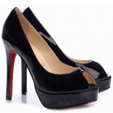 Christian Louboutin Altadama 140mm Peep Toe Pumps Zwart