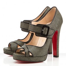 Christian Louboutin Dordogne 120mm Peep Toe Pumps Zwart