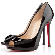 Christian Louboutin Flo 120mm Peep Toe Pumps Zwart