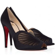 Christian Louboutin Papilipi 100mm Peep Toe Pumps Zwart Christian Louboutin Papilipi 100mm Peep Toe Pumps Zwart