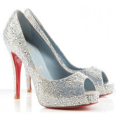 Christian Louboutin Very Riche 120mm Special Occasion Zilver