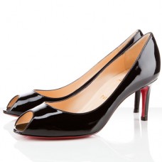 Christian Louboutin You You 80mm Peep Toe Pumps Zwart