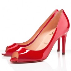 Christian Louboutin You You 80mm Peep Toe Pumps Rood