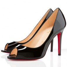 Christian Louboutin You You 100mm Peep Toe Pumps Zwart
