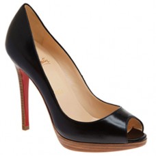Christian Louboutin Yolanda 120mm Peep Toe Pumps Zwart Christian Louboutin Yolanda 120mm Peep Toe Pumps Zwart