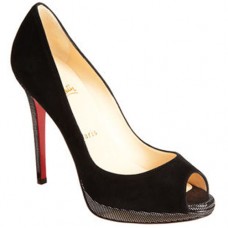Christian Louboutin Yolanda 120mm Peep Toe Pumps Zwart Christian Louboutin Yolanda 120mm Peep Toe Pumps Zwart